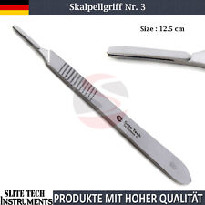 Surgical Scalpel Holder Nr3 Handle Stainless Steel Blades Dental