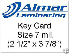 100 Key Card Size Laminating Pouches 7 Mil