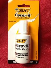 Bic Cover It White Out Correction Fluid Liquid Paper 07oz Each Brand New