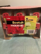 Scotch Sure Start Shipping Packaging Tape 6 Rolls With Dispenser 188 X 222 Yd