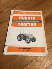 Genuine Original Kubota M5500 M5500dt Tractor Parts Book Catalog Manual