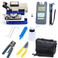 New Listingfiber Optic Ftth Tool Kit With Cutter Cleaver Optical Power Meter Visual Fc 6s