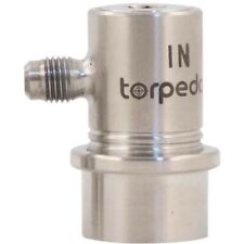 Torpedo Stainless Steel Ball Lock Gas In Keg Coupler 14 Flare Connector