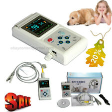 Pets Dog Veterinary Pulse Oximeter Spo2 Heart Rate Monitor Vet Eartongue Probe