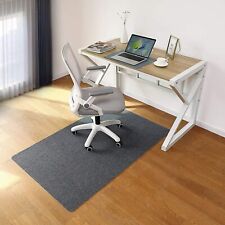 Eurotex Office Chair Mat For Hardwood Floors 5mm Thick 48x36 Dark Grey
