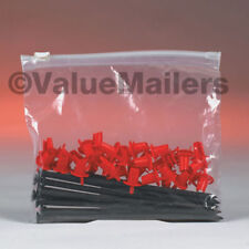 Clear Plastic Bags Slide Seal Zipper Poly Locking Reclosable Storage Travel Bags