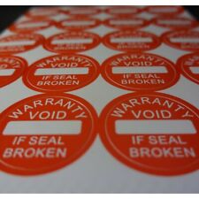 Warranty Void If Seal Broken Tamper Proof Security Stickers Labels Avr003