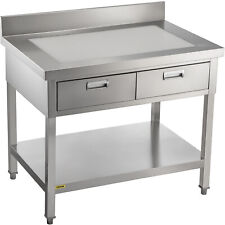 Commercial Worktable Workstation Kitchen Food Prep Table Withdrawers 24x48