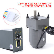 15w 125 Ac Gear Motor Electric Motor Variable Speed Controller Governor 540rpm
