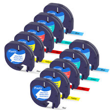 10pcs 91331 91332 Plastic Tape Compatible Dymo Letratag Label Maker Lt 100h