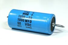 Cornell Dubilier 1000uf Mfd 50vdc Electrolytic Capacitor Axial Leads Wbr 1000 50