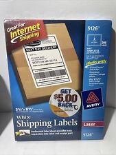 200 Avery 5126 White Internet Shipping Labels 55 X 85 200 Labels Laser