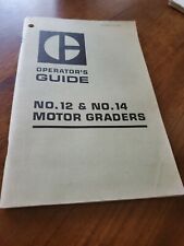 Cat Caterpillar No 12 No 14 Motor Grader Operation Amp Maintenance Manual Book