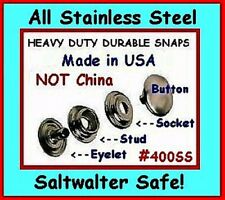 Stainless Steel Canvas Snaps With Tools Saltwater Safe 40 Sets Made In Usa