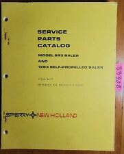 New Holland 283 1283 Self Propelled Baler Service Parts Catalog Manual 5028324