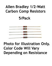 620 Ohms 12 Watt Allen Bradley Carbon Comp Resistors 5lot