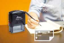 Personalised Stamp Shiny S 841 Self Inking Text 26x10 Mm Doctor Medical Personal