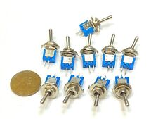 10 Pieces Onoff Sub Miniature Toggle Switch Onon 2 Pins Latching Lock 5mm G30