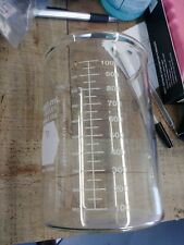 Lot Of 2 Vintage Scienceampchemistry Borosilicate Glassware Kimax 1000 Ml Amp 50 Ml