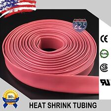 100 Ft 100 Feet Red 14 6mm Polyolefin 21 Heat Shrink Tubing Tube Cable Us