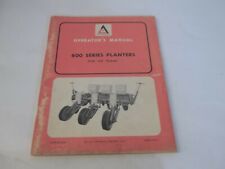 Allis Chalmers 600 Series Planters For 110 Frames Operators Manual