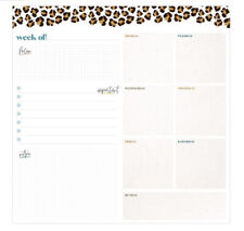 The Happy Planner Leopard Rolled Weekly Dry Erase Calendar 80 Decals Amp Marker