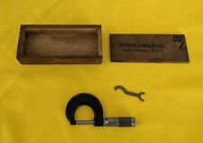Brown Amp Sharpe Mfg Co No 12rs Micrometer Caliper 0 1 Original Box Wrench