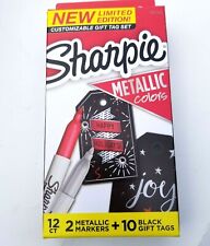 Sharpie Limited Edition Gift Tag Set 2 Metallic Markers Ruby Silver Amp 10 Tags