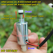 Dc 12v 24v Linear Push Pull Type Tubular Actuator Mini Dc Solenoid Electromagnet