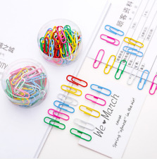 50pcs Colour Paper Clip Mini Clips Kawaii Stationery Photos Letter Paper Clip