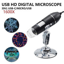 Adjustable 1600x Usb Digital Electronic Microscope Camera Endoscope 8led Withstand
