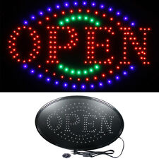 Large 23 X 14 Bright Led Neon Open Business Sign With Motion Animation Oval