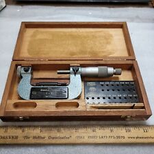 Brown Amp Sharpe 1 2 Thread Micrometer Model 210 2 Used In Excellent Cond With Case