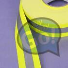 2inch Reflective Lime Green Gray Tape Sew On Trim Fabric Material 3m 10 Feet