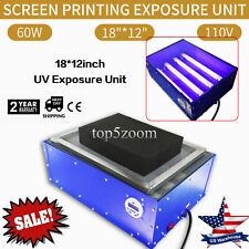 110v 1812 Inch Electric Exposure Unit Screen Printing Supply Top Grade Tool