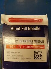 100 Count Reli 18 Gauge 1 12 Sterile Single Use Blunt Fill Needle Exp 042024