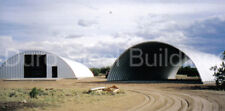 New Listingdurospan Steel 40x80x18 Metal Quonset Hut Diy Ag Building Kit Open Ends Direct