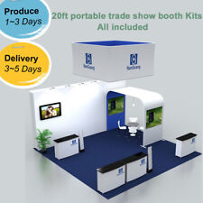 20ft Portable Custom Trade Show Display Booth Sets