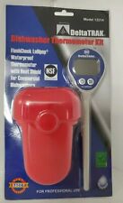Deltatrak 12214 Dishwasher Thermometer Kit Auto Cal With Abs Waterproof Case