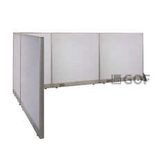Gof L Shaped Freestanding Partition 78d X 132w X 48h Office Room Divider