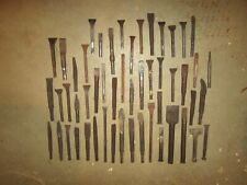 Lot Of 52 Pneumatic Chipping Hammer Chisel Bits Hex Oval Collar Shank