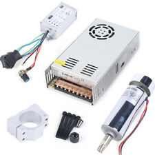 Er11 Dc 400w Brushed Air Cooling Spindle Motor Kits Power Supply High Speed
