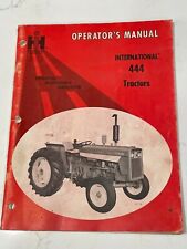 Farmall International Harvester Ih 444 Tractor Operators Manual 1969 Original