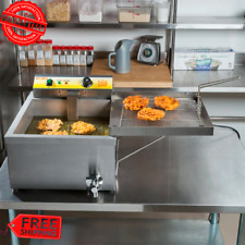 25 Lbs Funnel Cake Donut Elephant Ear Deep Fryer 120v Commercial Restaurant Nsf