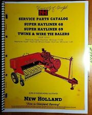 New Holland Super 68 Amp 69 Hayliner Twine Amp Wire Tie Baler Service Parts Manual