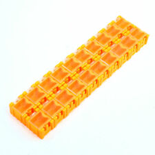 Orange Smt Smd Electronic Components Storage Box Organizer 20 Grids