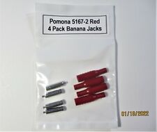 Pomona 4mm Test Lead 4 Pack Banana Jack Ends Withred Insulators Pn 5167 2 20 Awg