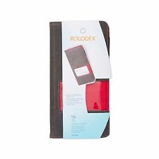 Rolodex Identity Collection Fabric Business Card Book 96 Card Raspberry