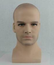 Fiberglass Male Mannequin Head Bust For Wigsunglass And Hat Display