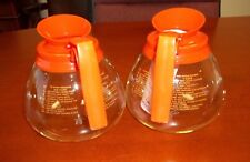 2 Pk 12 Cup Commercial Coffee Potscarafesdecanters For Bunn Decaf Orange